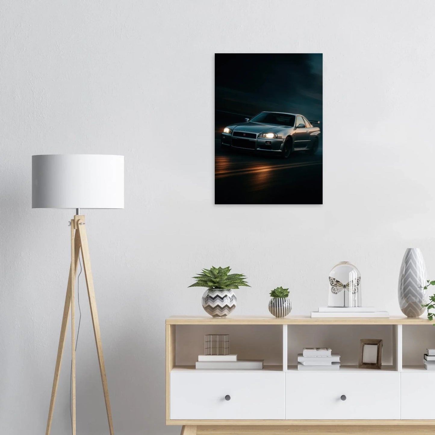 Nissan Skyline Night Drive Poster - Premium Automotive Art Print