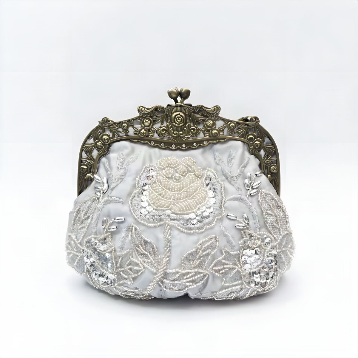 Floral Beaded Evening Bag