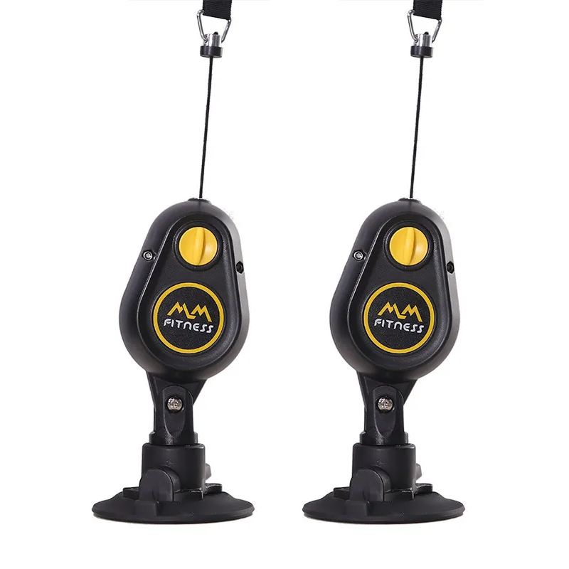 Fitness Resistance Drag Down Rope Trainer med sugkraft