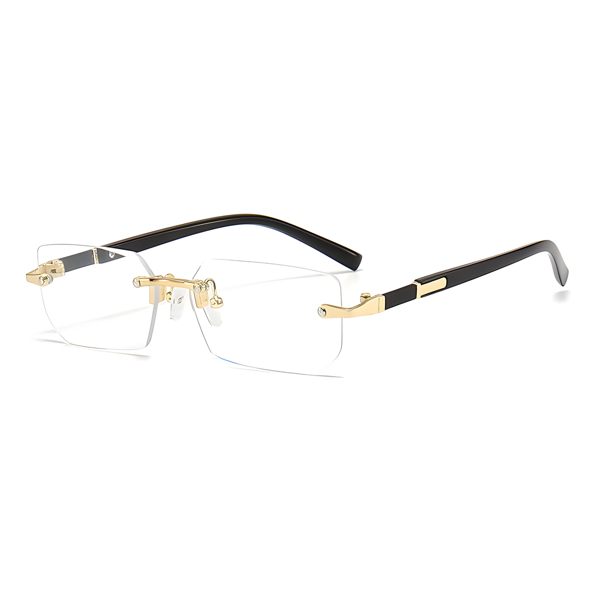 Rimless Rectangular Sunglasses