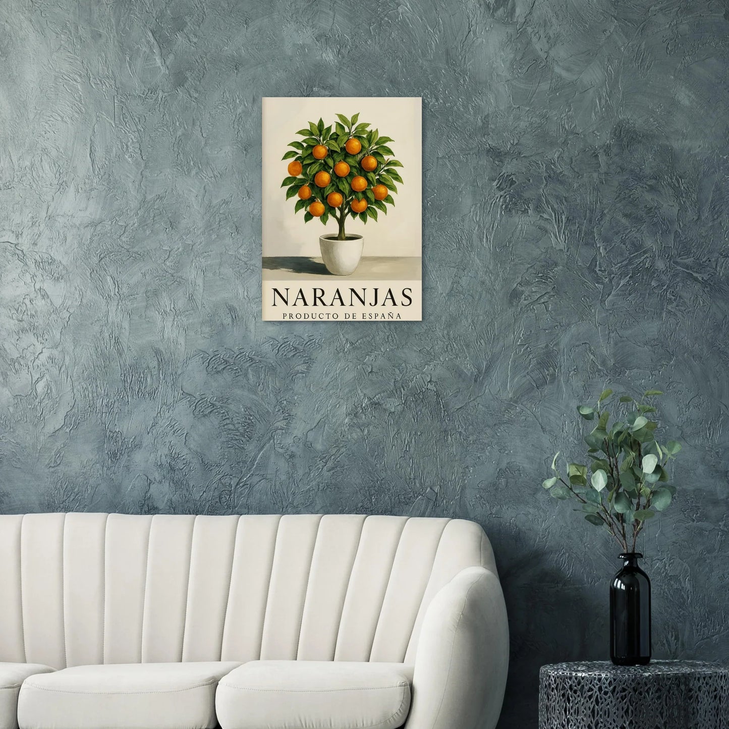 Vibrant Naranjas Orange Tree Art Print – Elevate Your Home with Spanish Orchard Charm