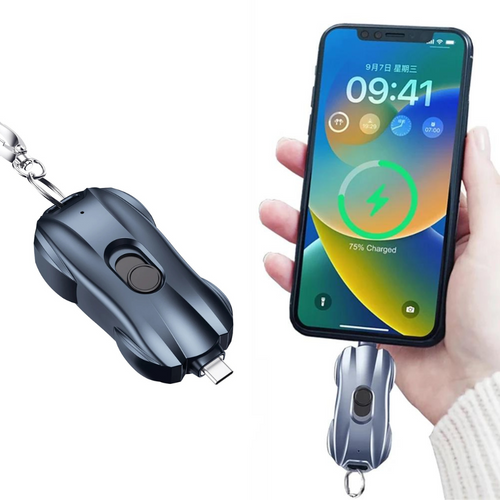 Nyckelringsbärbar nödtelefonladdare Powerbank
