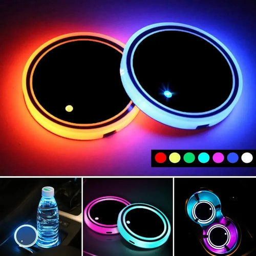 LED-lys til kopholder i bilen