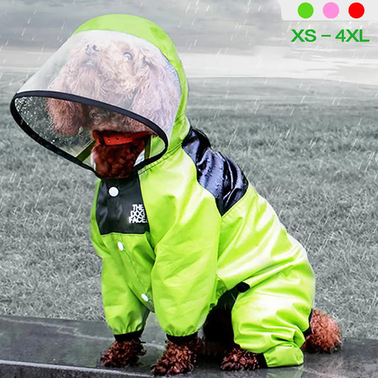 Hundeansigtsregnfrakke til hunde