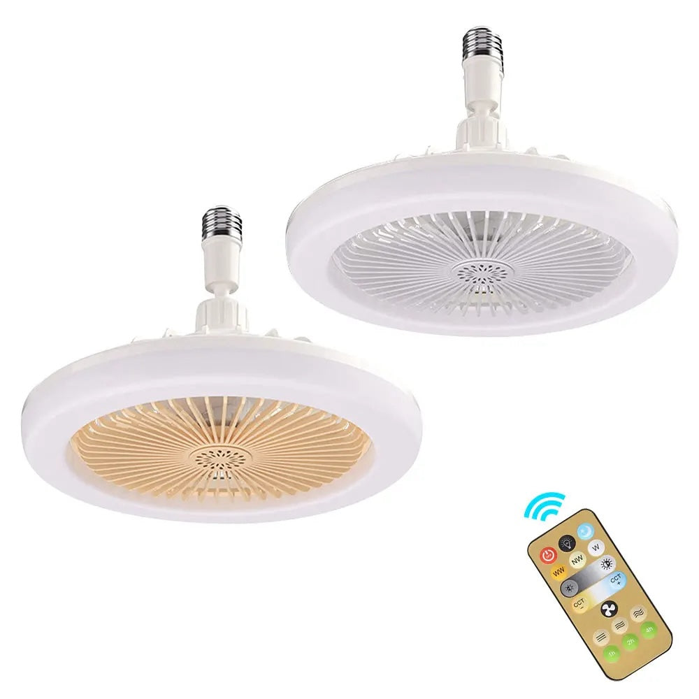 Fläktlampa med fjärrkontroll