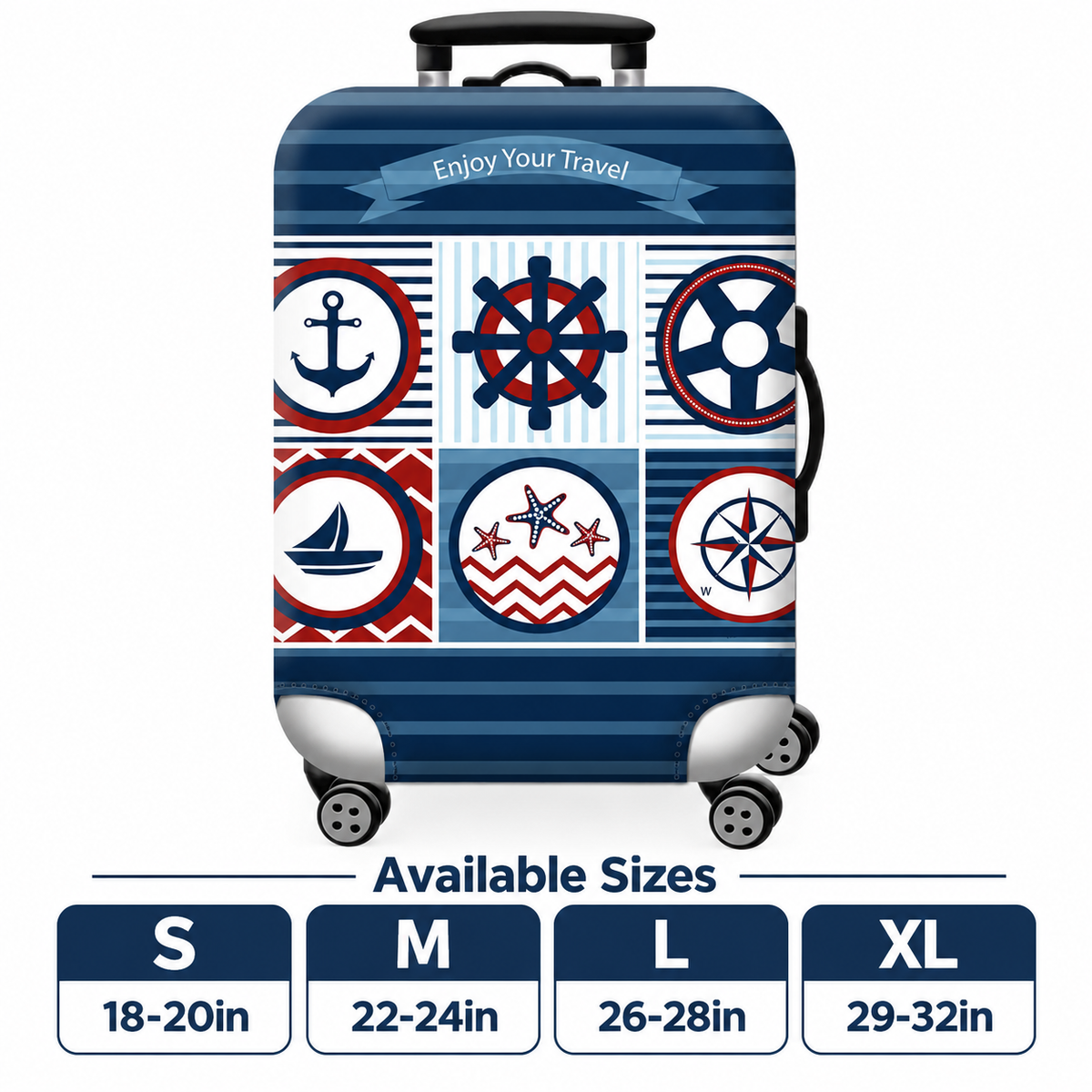 Printed Stretch Suitcase Cover