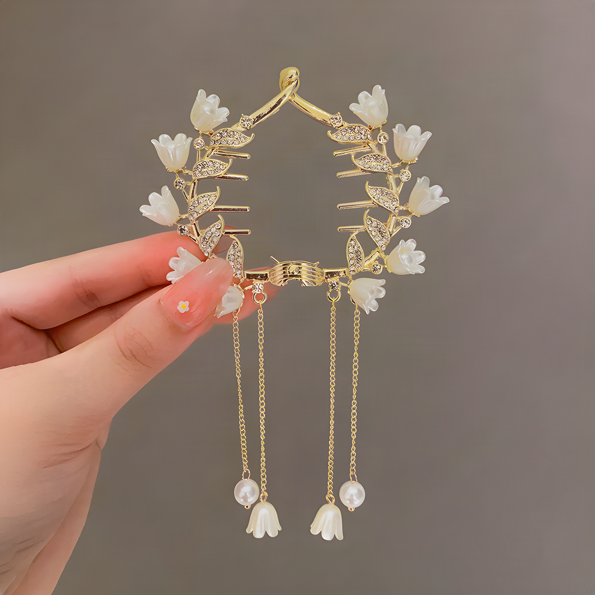 Decorative Hinged Ponytail Hair Clips