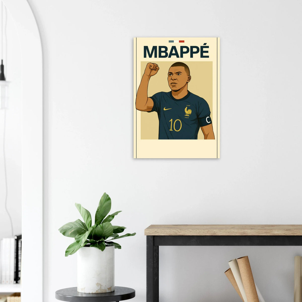 Mbappe 'Captain's Call' Football Legend Poster – Premium Art Print for Sports Fans