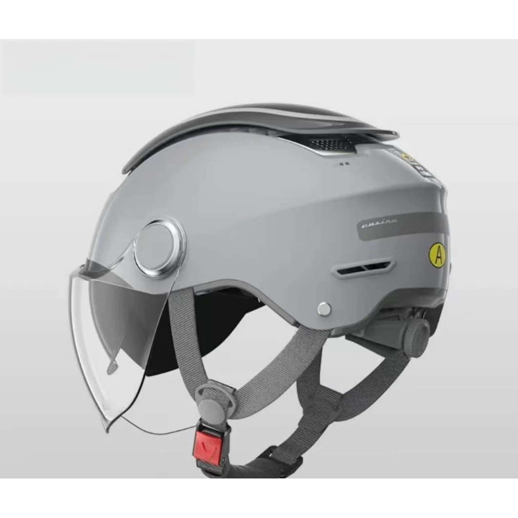 Open-Face Motorbike Helmet with Visor