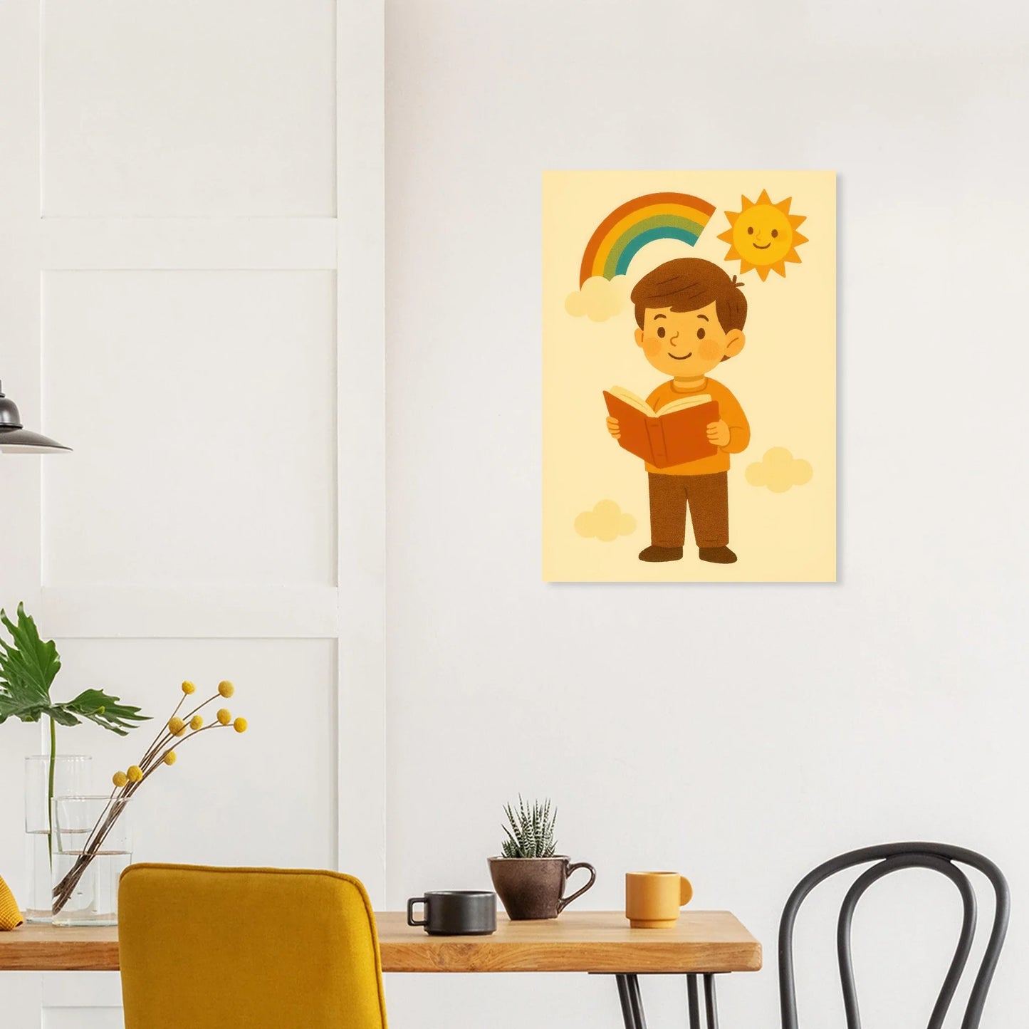 Vibrant Barn Kids' Story Poster – Whimsical Learning Art Print for Playful Spaces