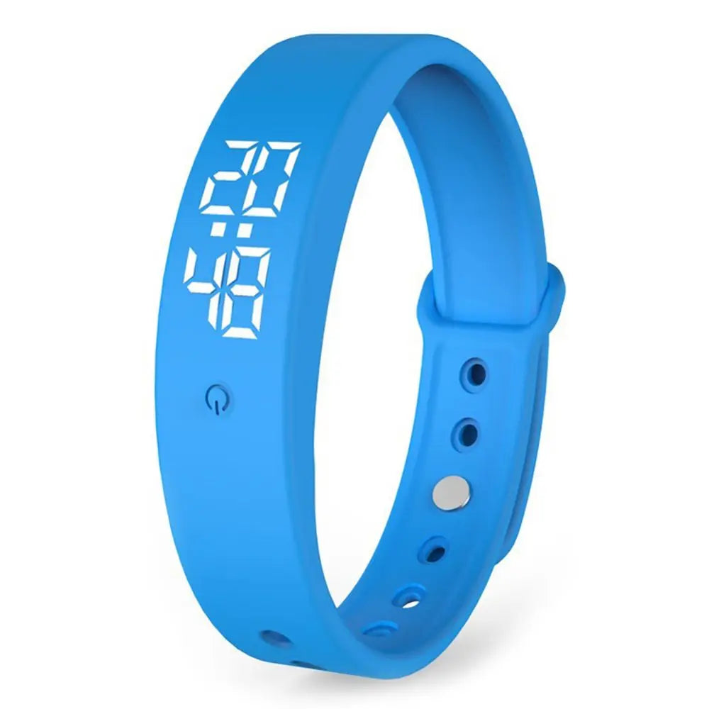 Smartband med LED-display – digital klocka med vibrationsalarm
