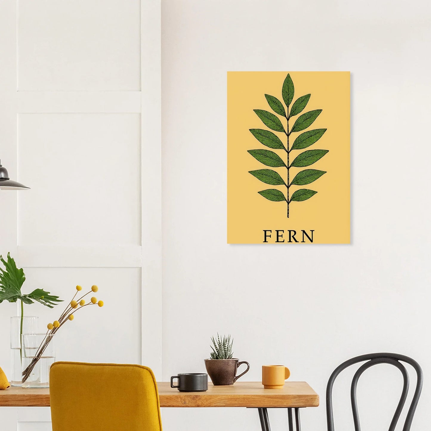 Frukter Botanisk Grönska Konsttryck – Elegant Halvblank Poster i Flera Storlekar
