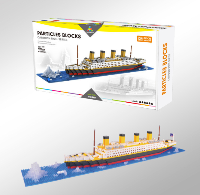 Byggsats Titanic – 1860 byggblock
