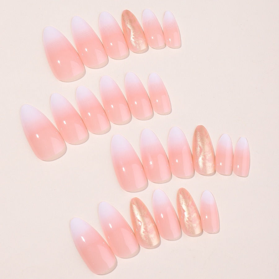 Press On Nails Lösnaglar Ombre Glitter