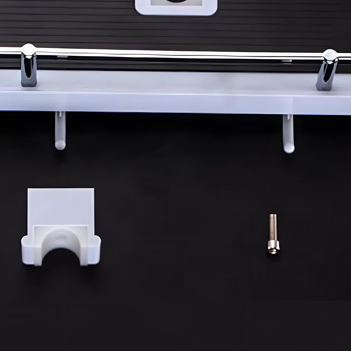 Shower Rail Storage Tray