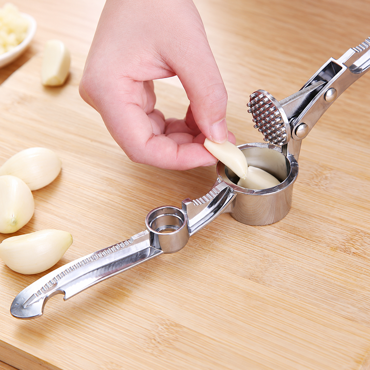Five-in-One Lever Garlic Press
