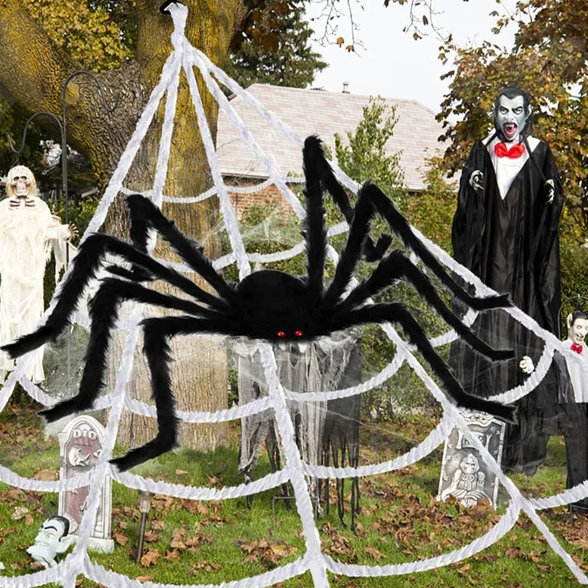 Giant Plush Spider Decoration