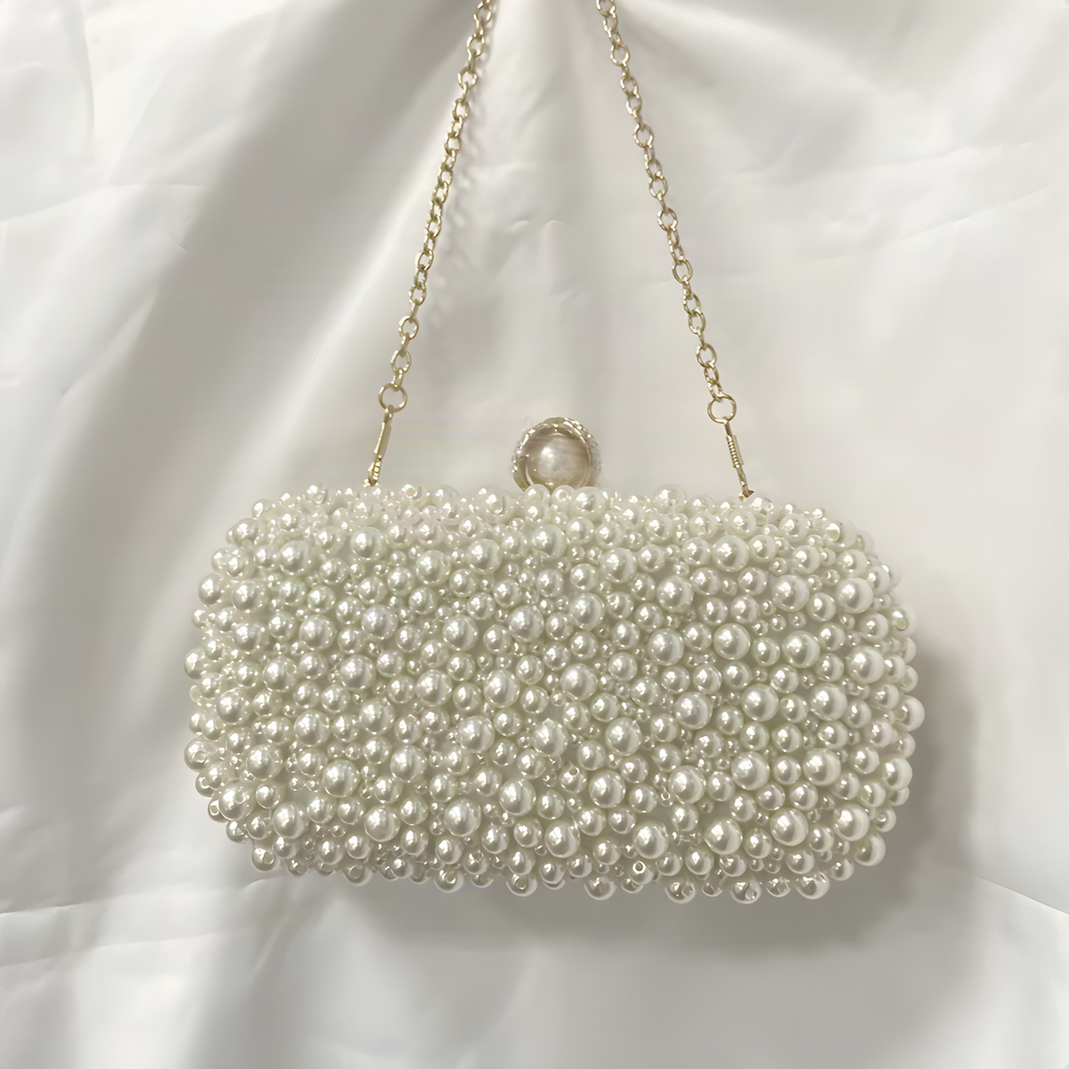 Pearl-Bead Evening Bag