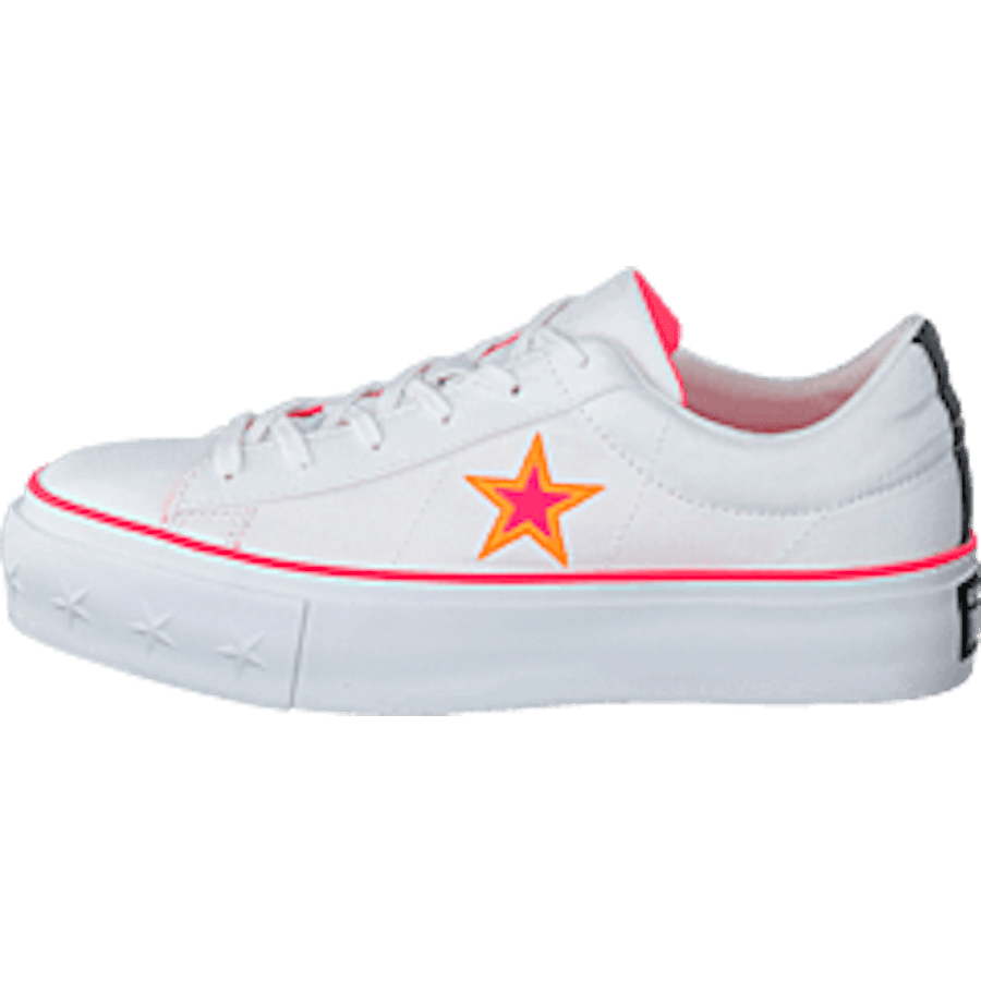 One Star Platform White / Racer Pink / Orange