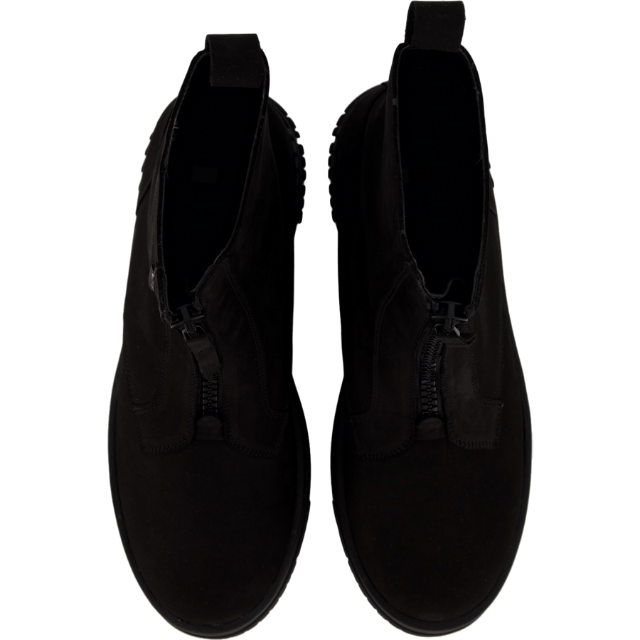 Tjw Zip Up Flatform Nubuck Bo Black