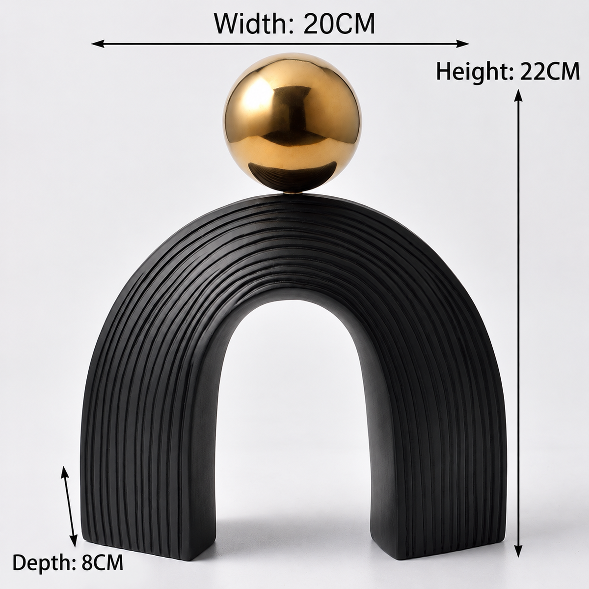Arch and Ball Desktop Sculpture