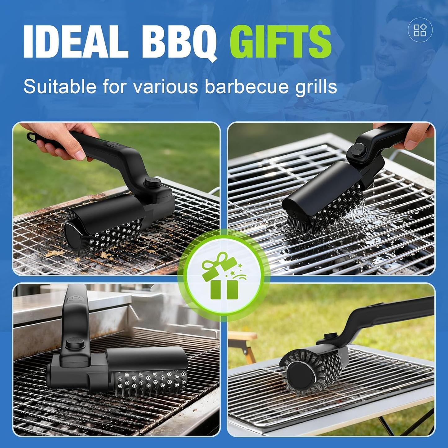 Rechargeable Grill Cleaning Brush