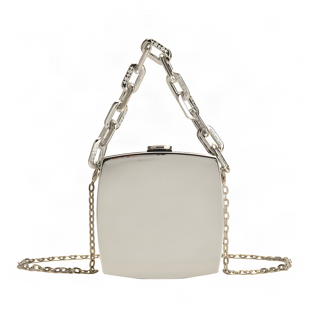 Mirrored Chain Box Bag