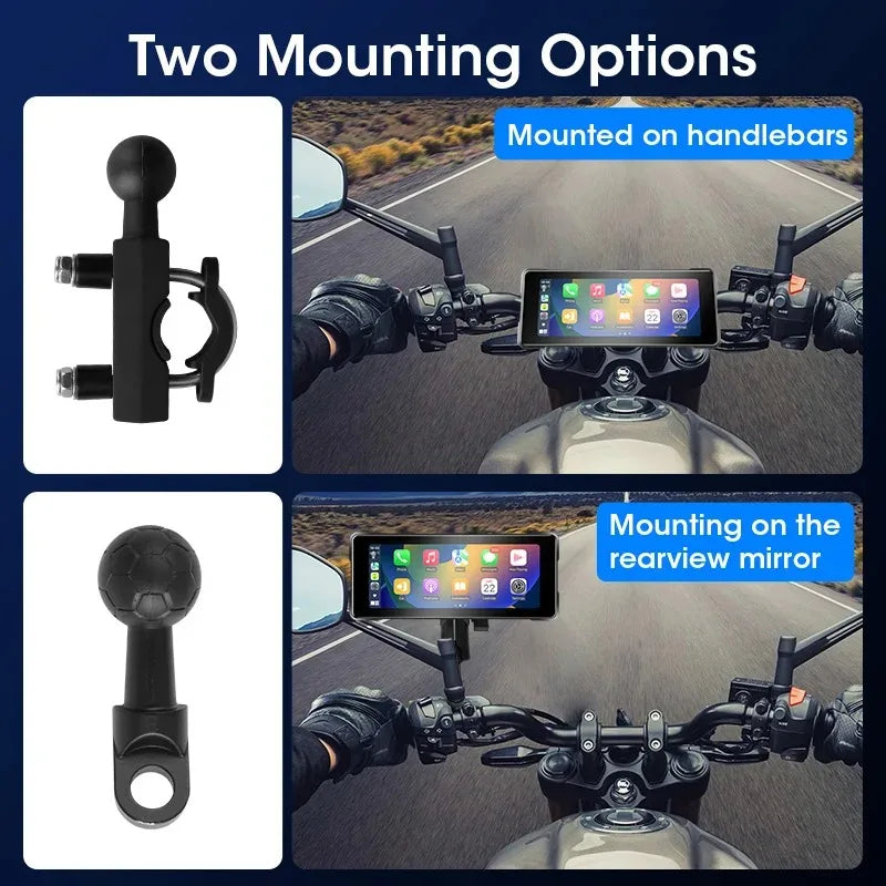 Motorcykeldisplay 7 tum
