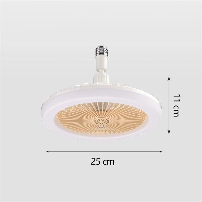 Fläktlampa med fjärrkontroll