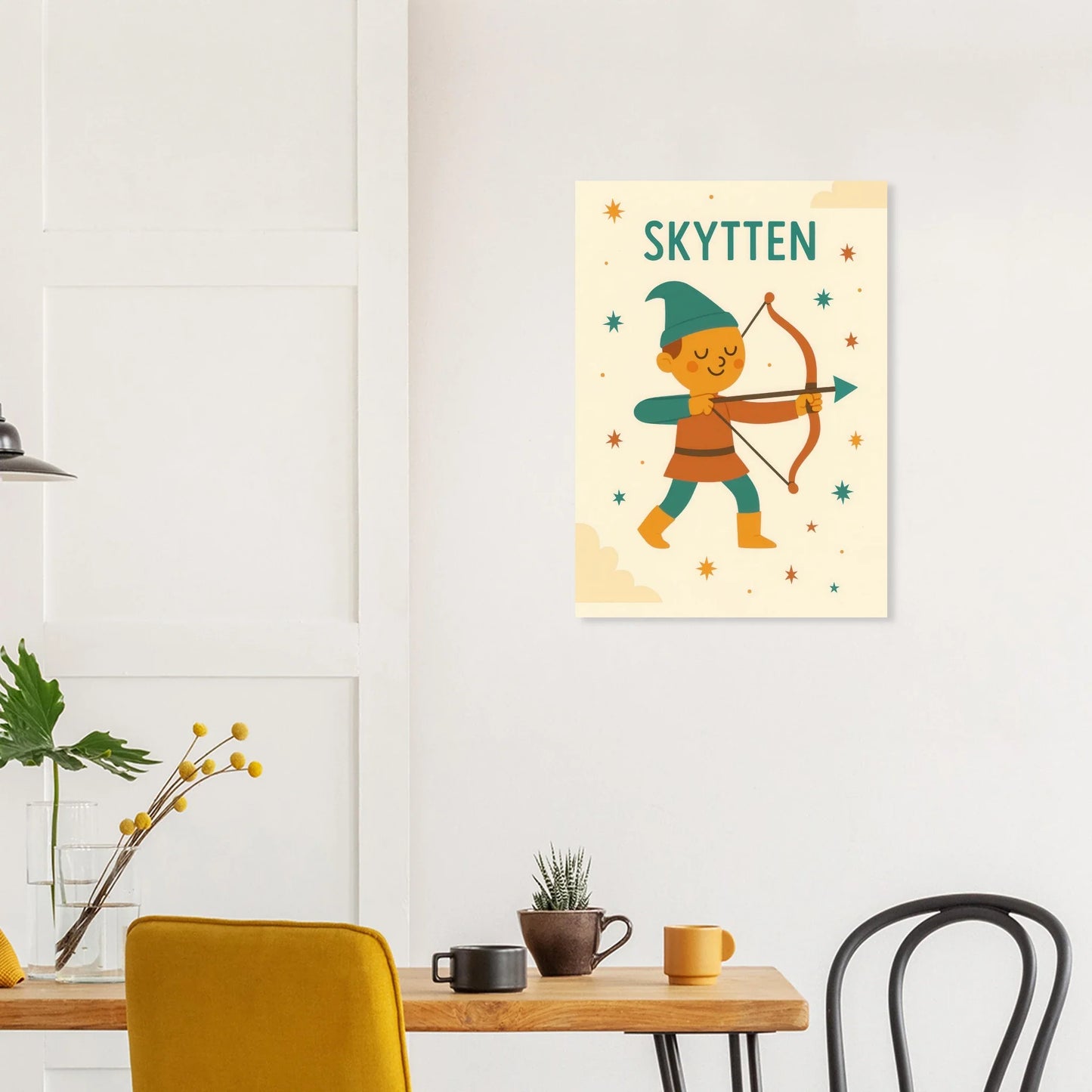 Sagittarius Archer Zodiac Art Print – Whimsical Nursery & Kids Room Decor in Various Sizes