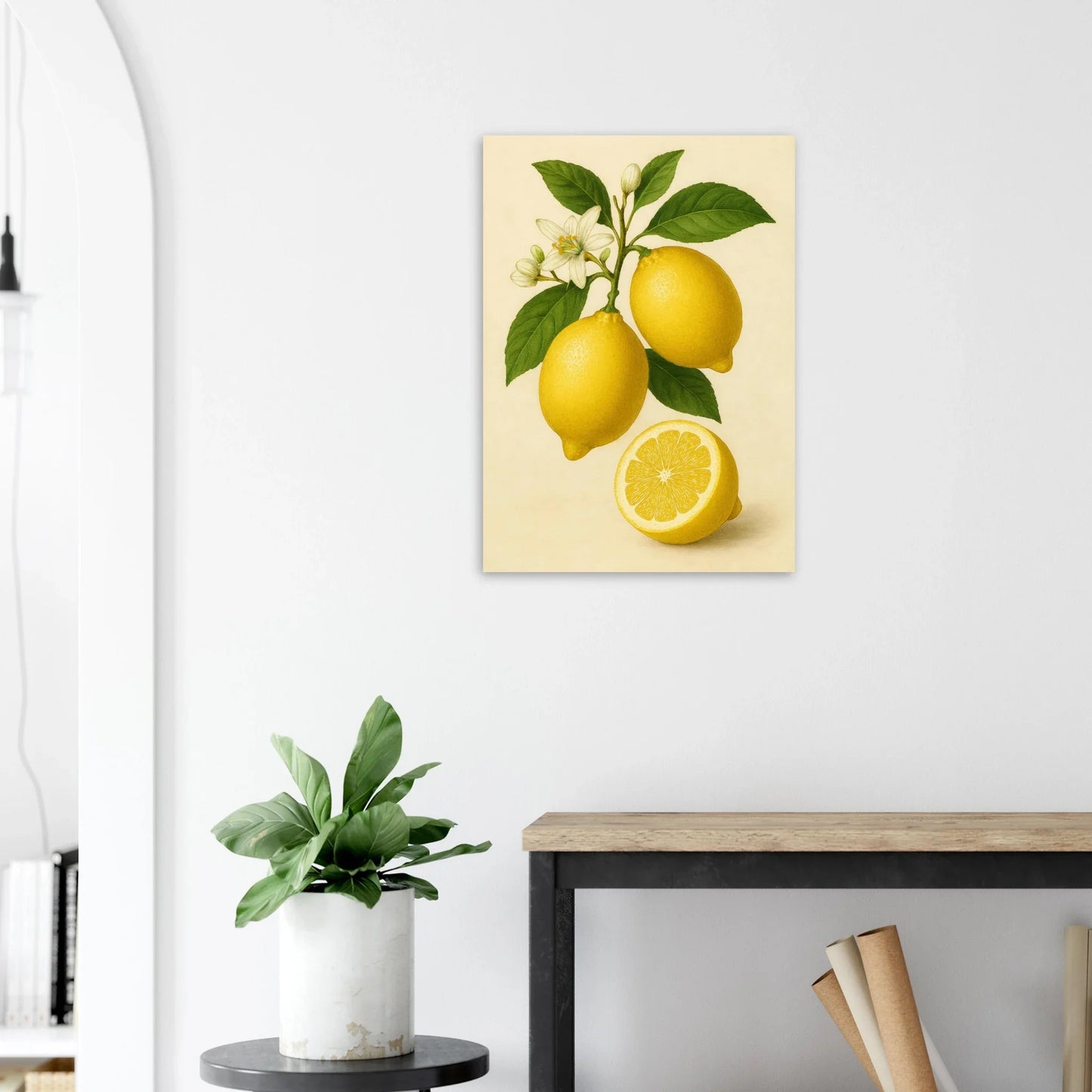 Fresh Lemon & Greenery Poster - Choose Your Perfect Size