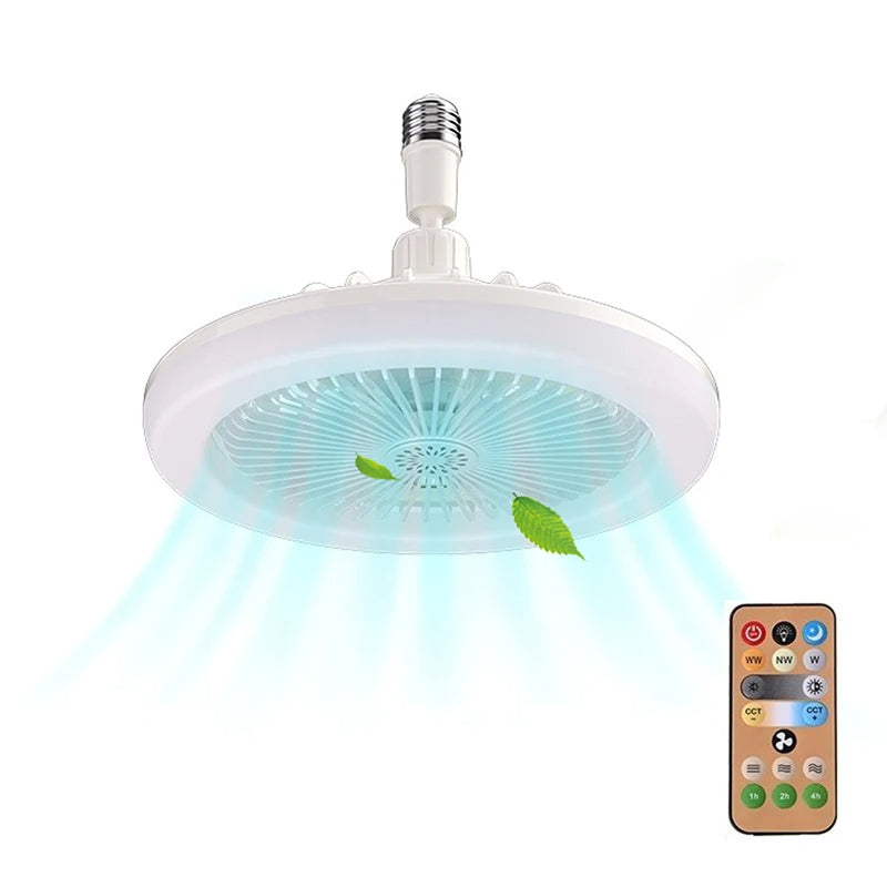 Fläktlampa med fjärrkontroll