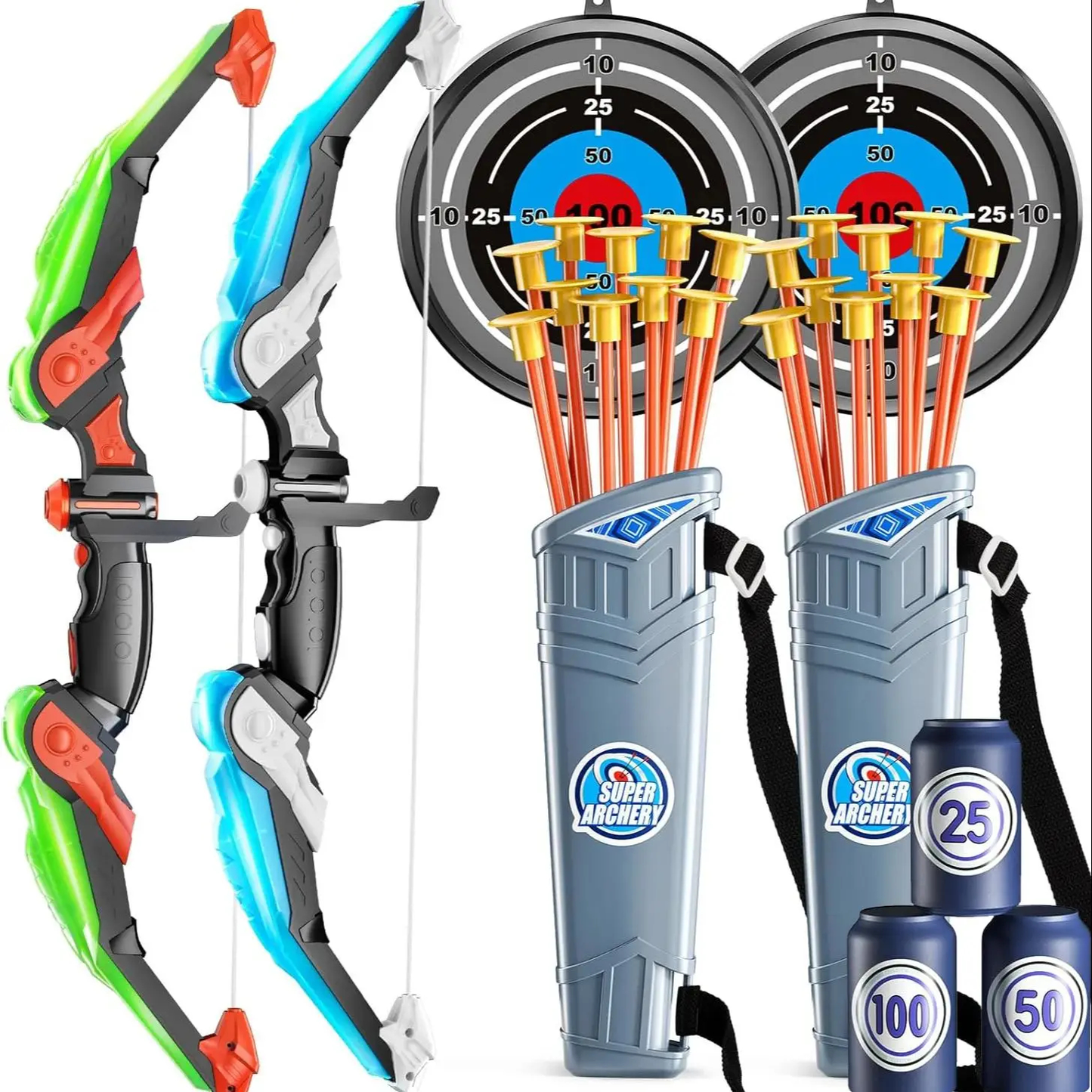 Kids Light-Up Bow and Arrow Set