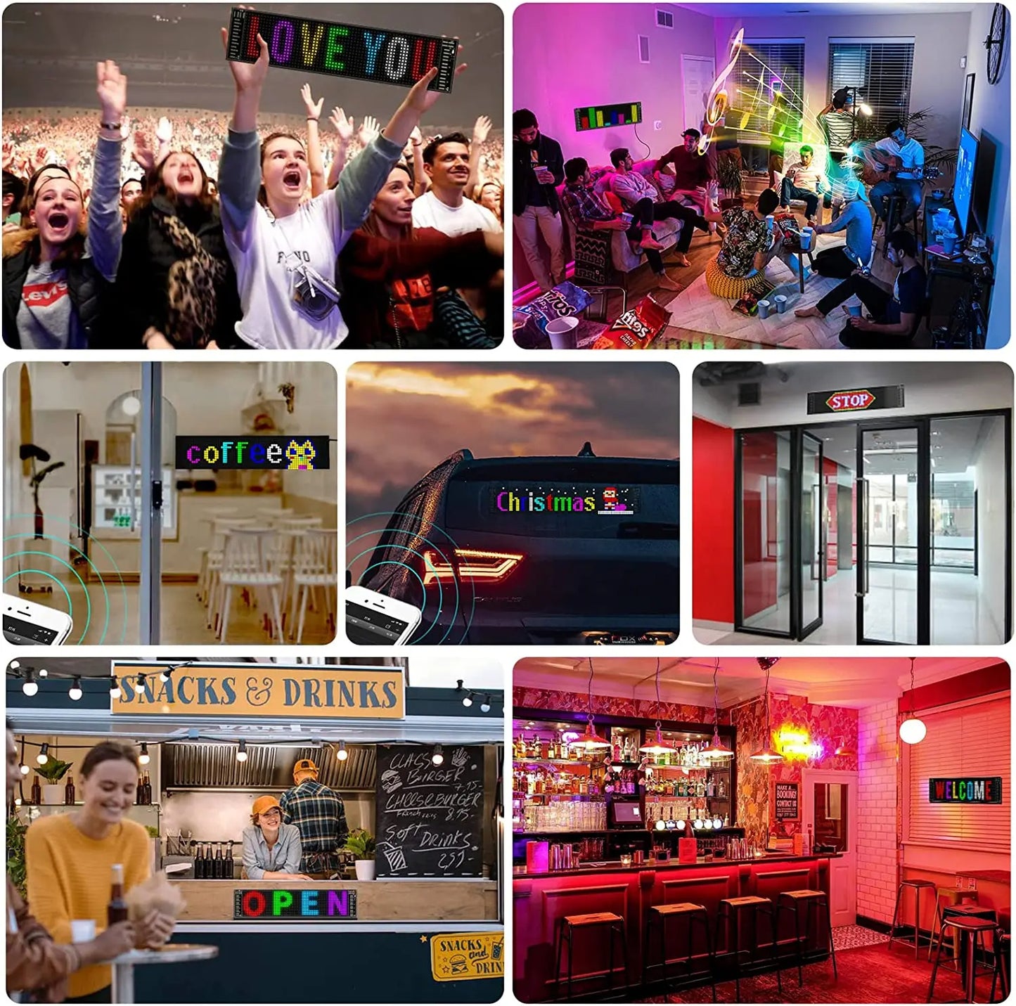 Flexibel LED-panel för bilar