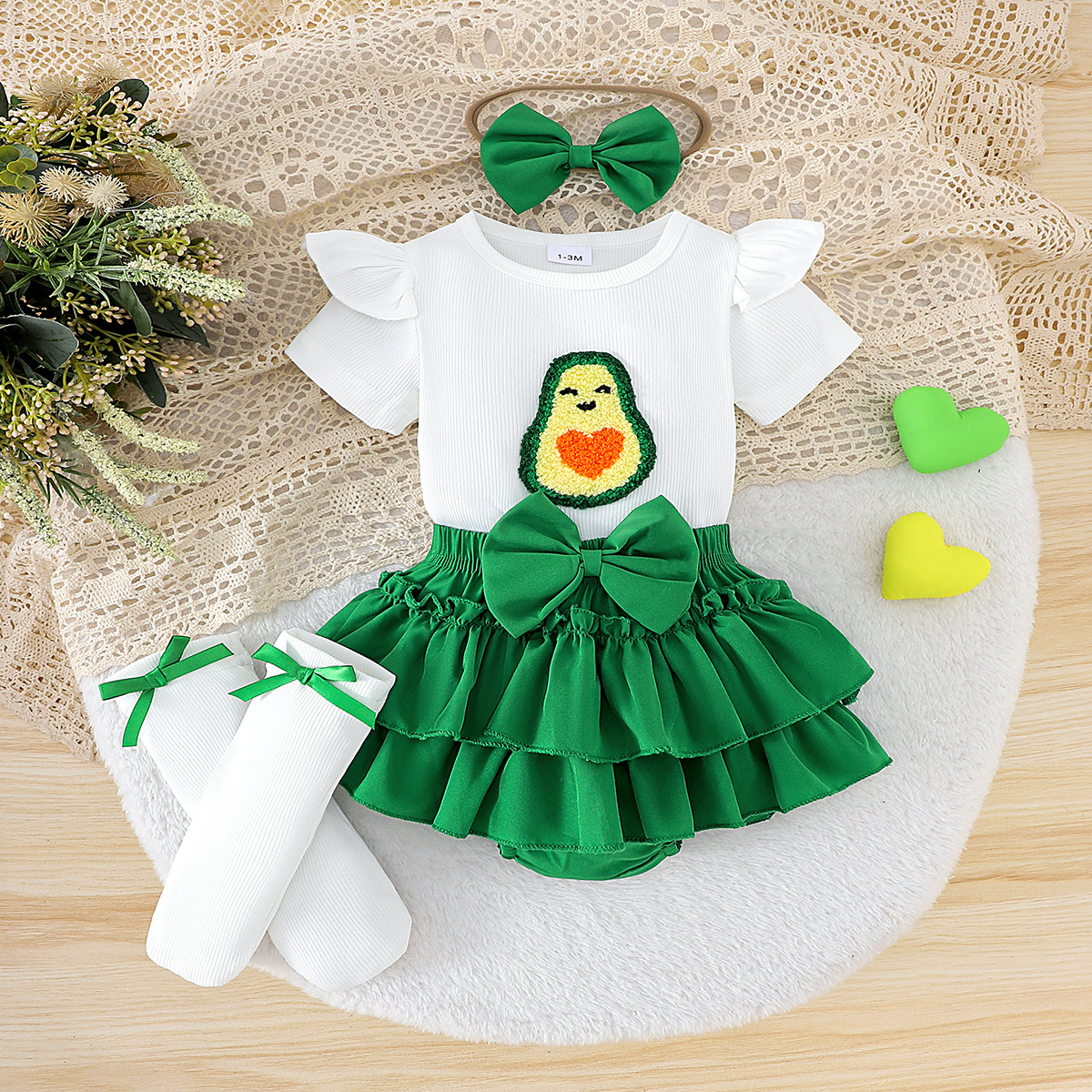Baby Fruit Ruffle Outfit