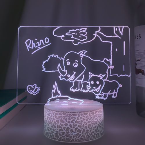 Genskrivbar natlampe