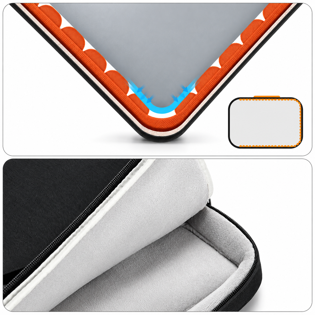 Padded Laptop Sleeve with Luggage Strap