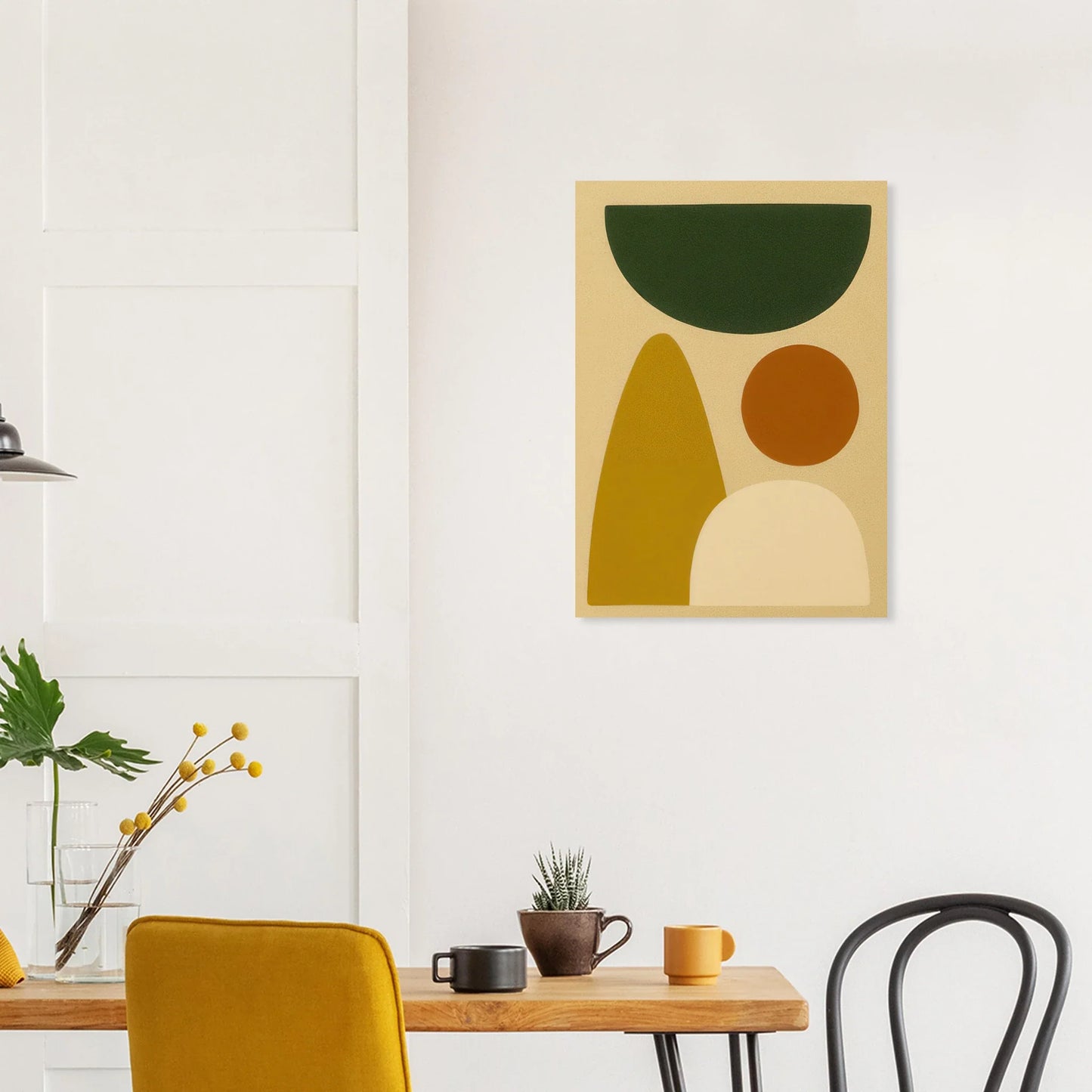 Abstrakt Minimalistisk Jordnära Geometrisk Affisch – Modern Konst för Ditt Hem i Flera Storlekar