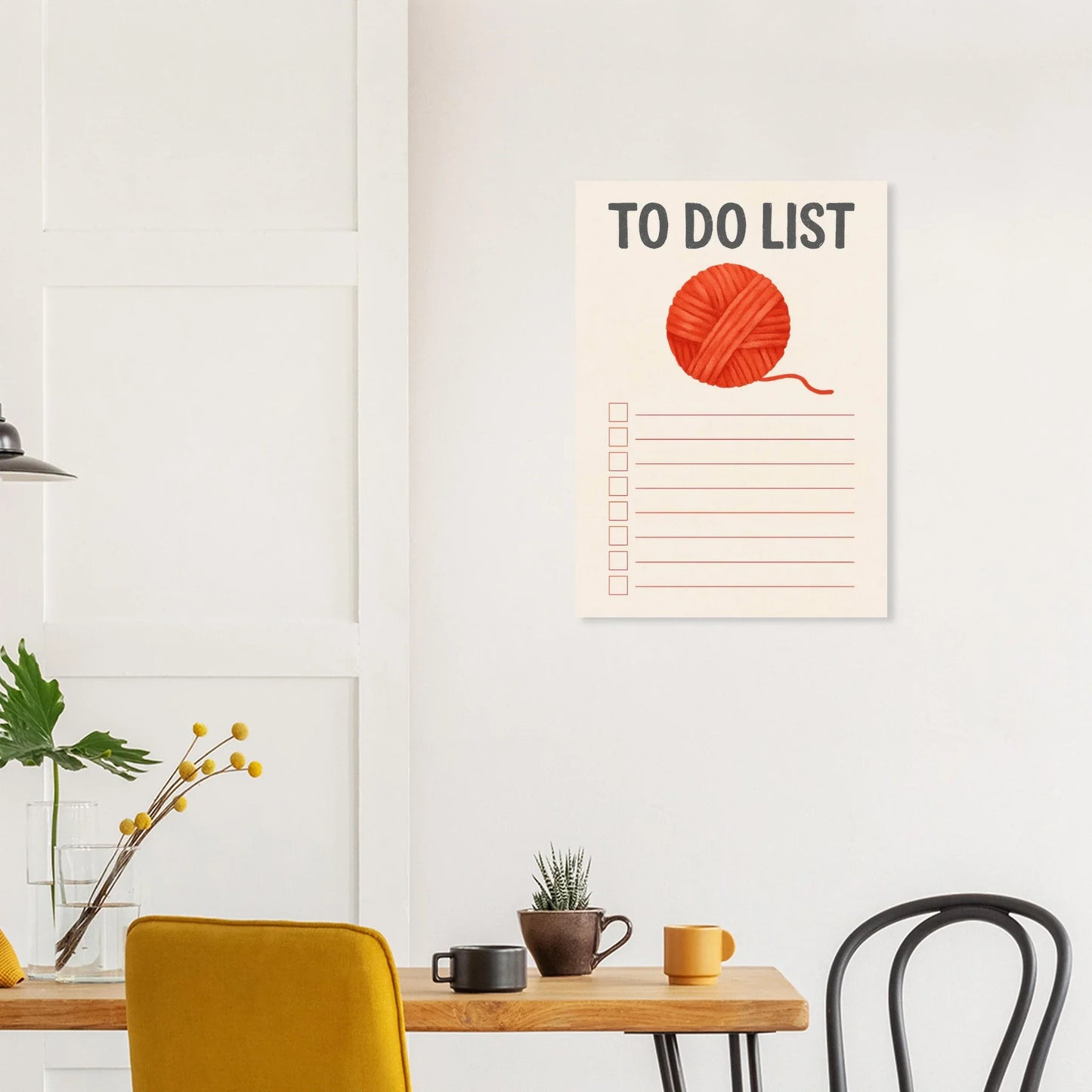 Garnnystan Att Göra-Lista Poster – Livlig Väggkonst för Hantverksälskare