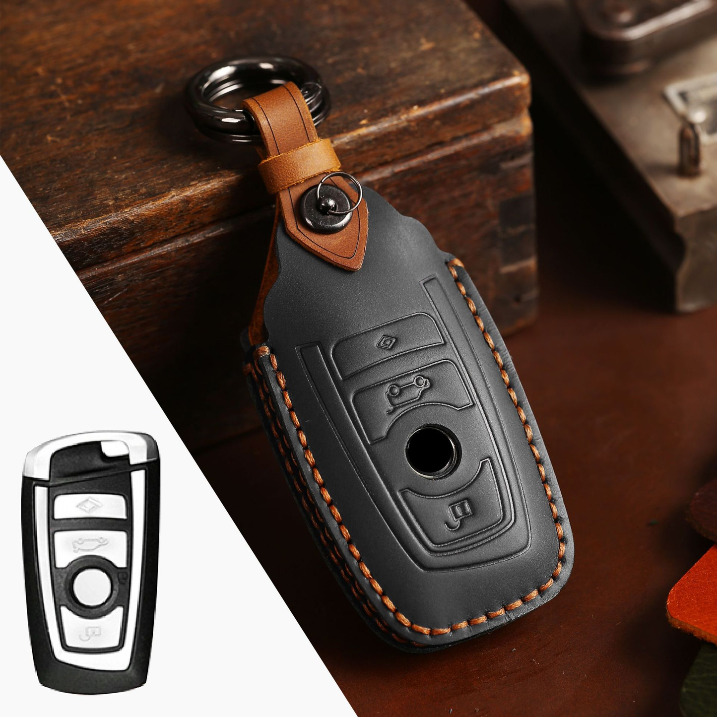 Leather Car Key Cover