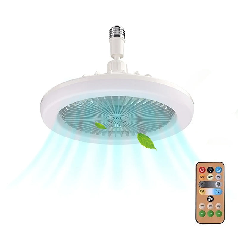 Fläktlampa med fjärrkontroll