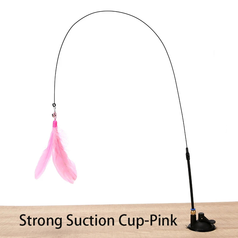 Hands-Free Suction Cup Cat Wand