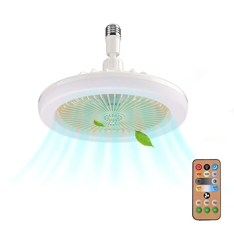 Fläktlampa med fjärrkontroll