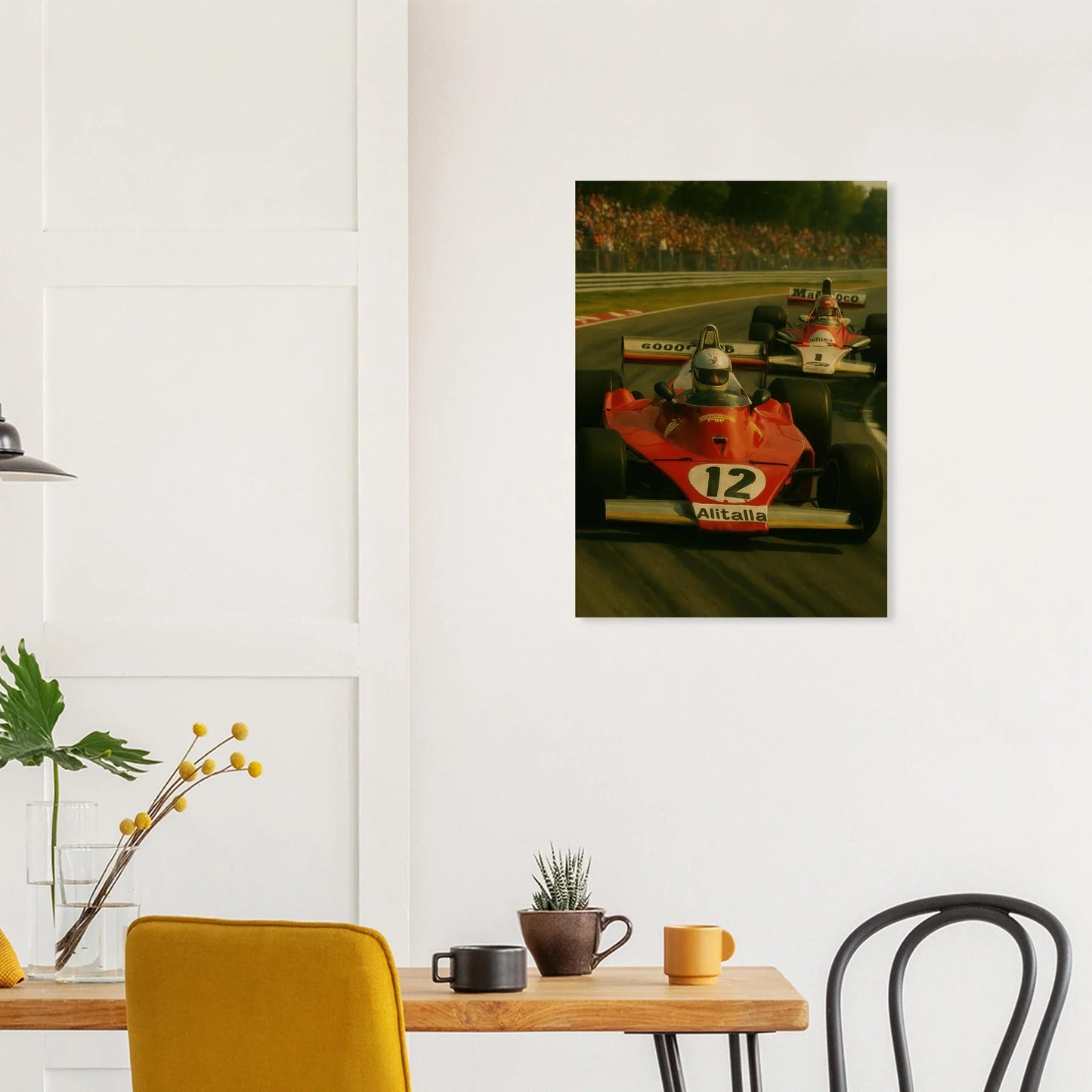 Bilar: Classic Racing Excitement Poster – Vintage Formula 1 Art Print