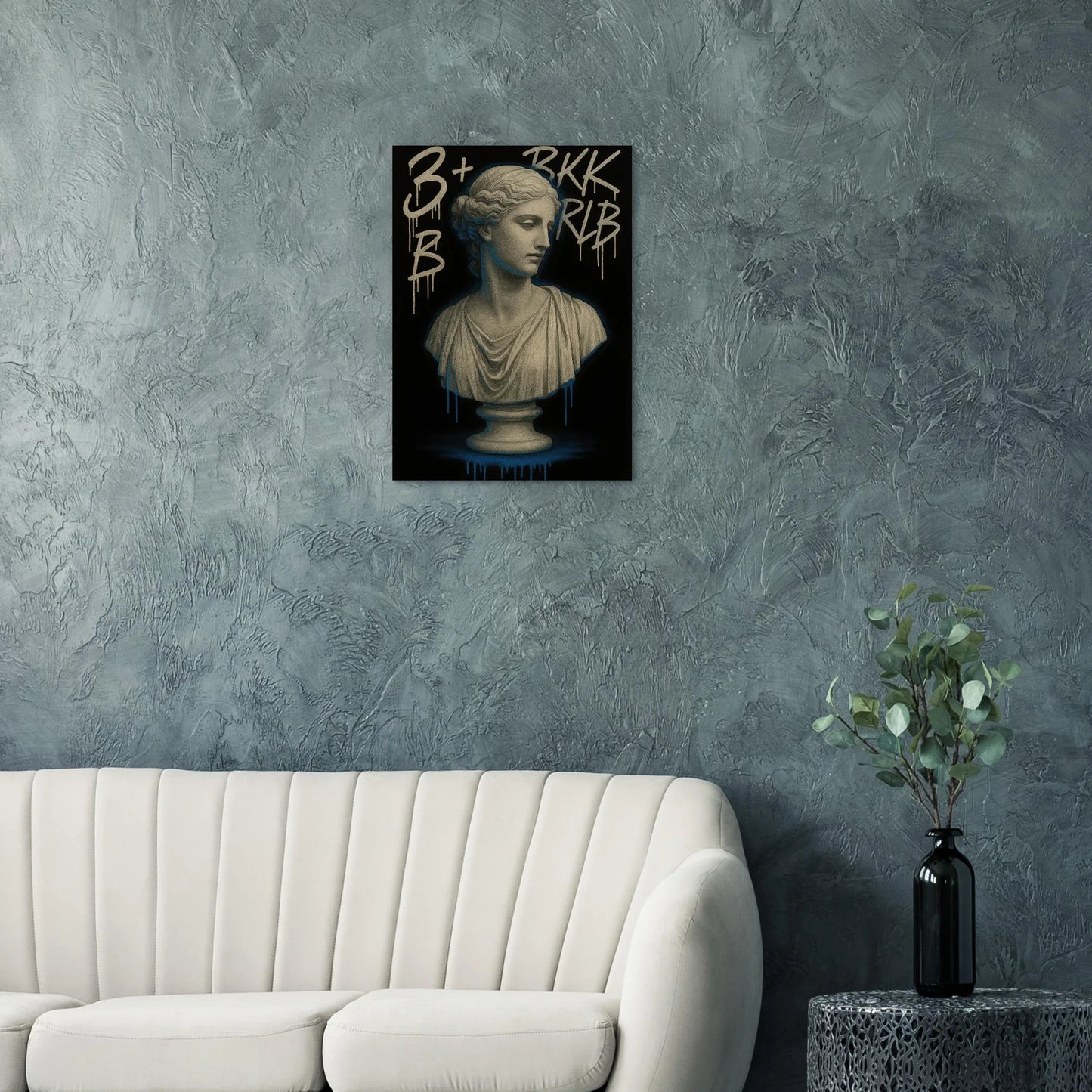 Urban Goddess Graffiti Bust Poster - Modern Art Print