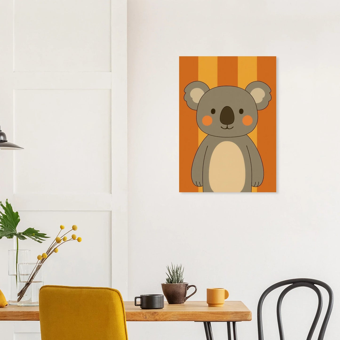 Söt Koala Konsttryck: Lekfull Väggkonst för Barnrummet