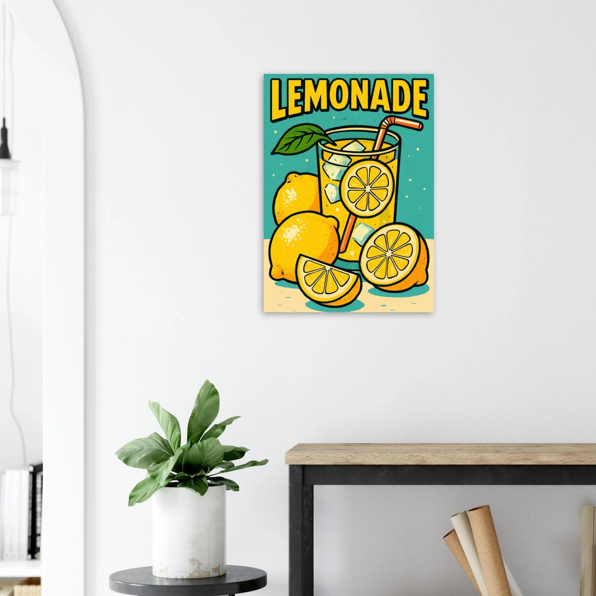 Fresh Lemon & Greenery Poster - Choose Your Perfect Size