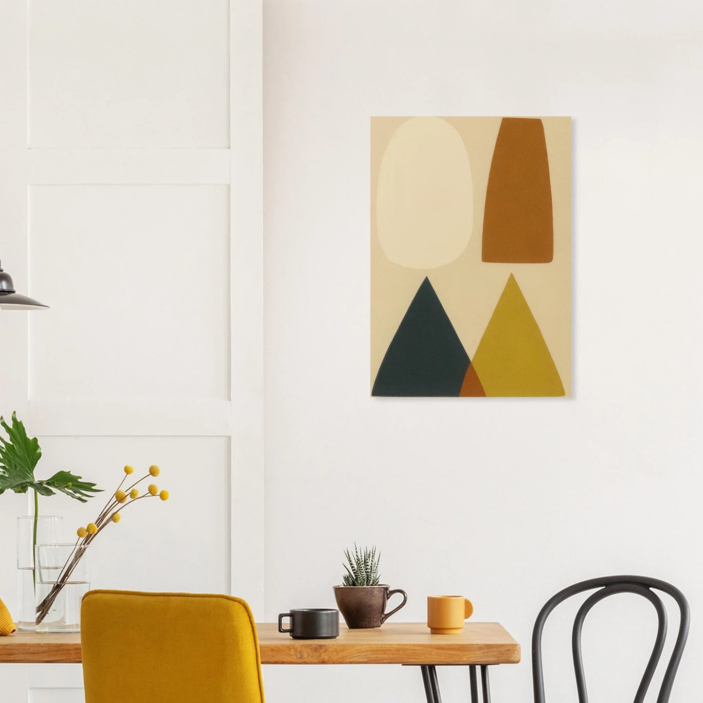 Minimalist Landscape Art Print – Earthy Tones & Abstract Shapes