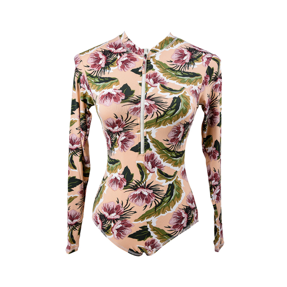 Floral One Piece Surf Swimsuit-3