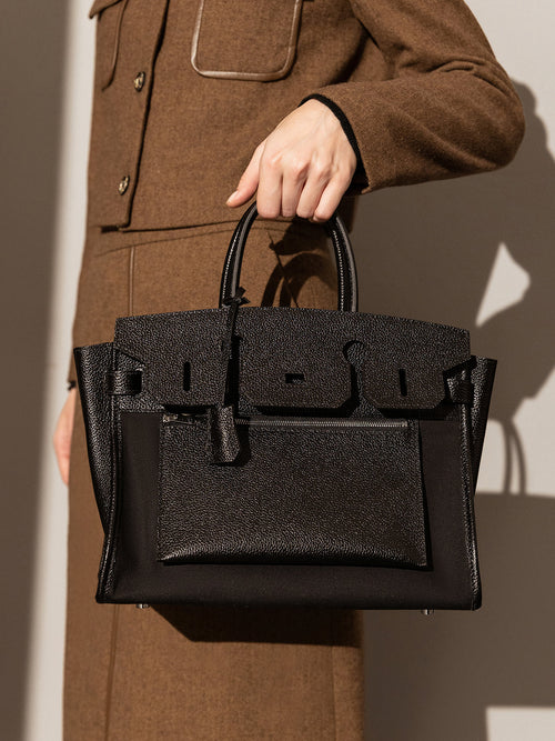 Lyon Leather Tote Bag-0